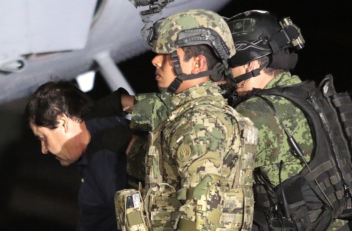 当地时间2016年1月8日,墨西哥墨西哥城,大毒枭古斯曼再次被逮捕.drug 