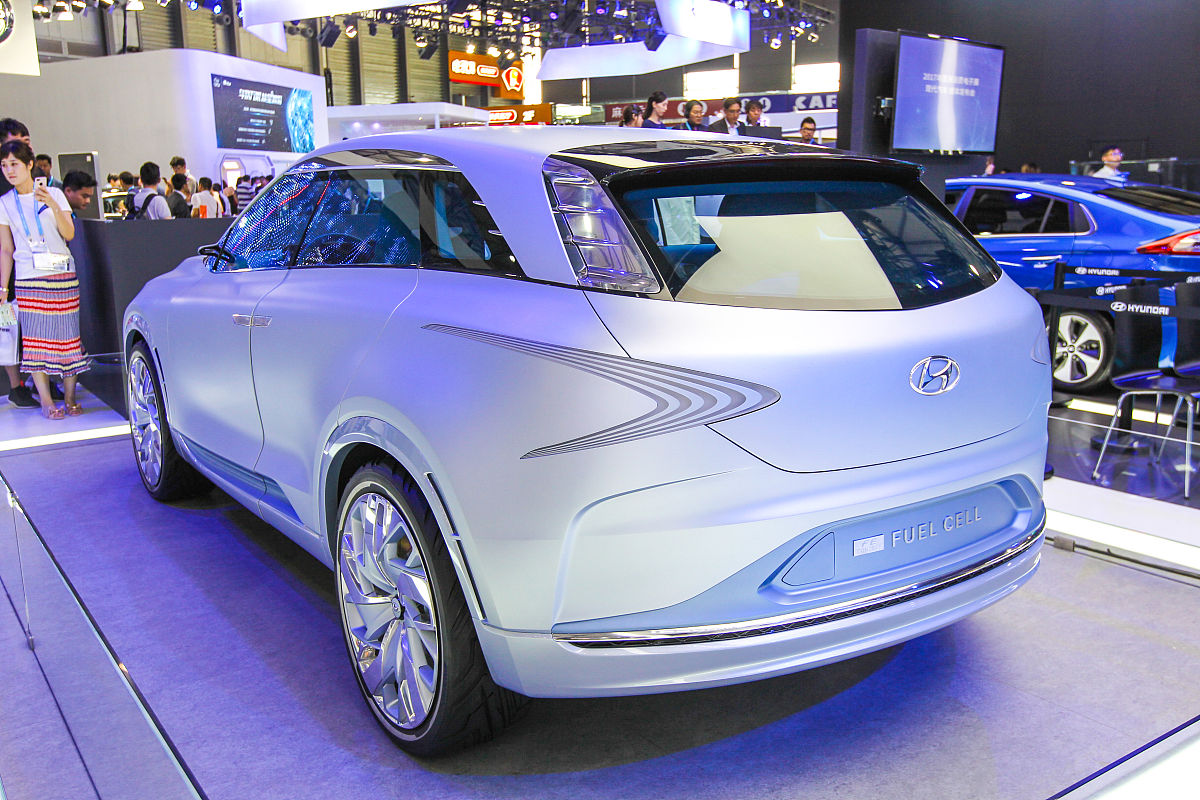 2017年6月7日,上海亚洲消费电子展,现代汽车概念车 fuel cell.
