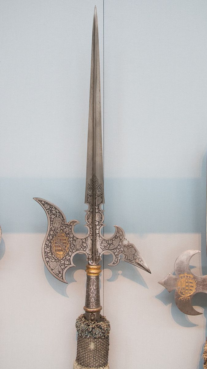halberd of christian i (reigned 1586-91) or christian ii of saxo