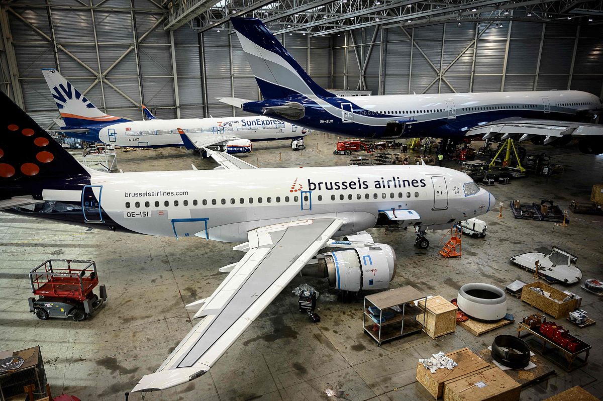当地时间2021年2月4日,法国西南部azereix,tarmac aerosave公司的停机