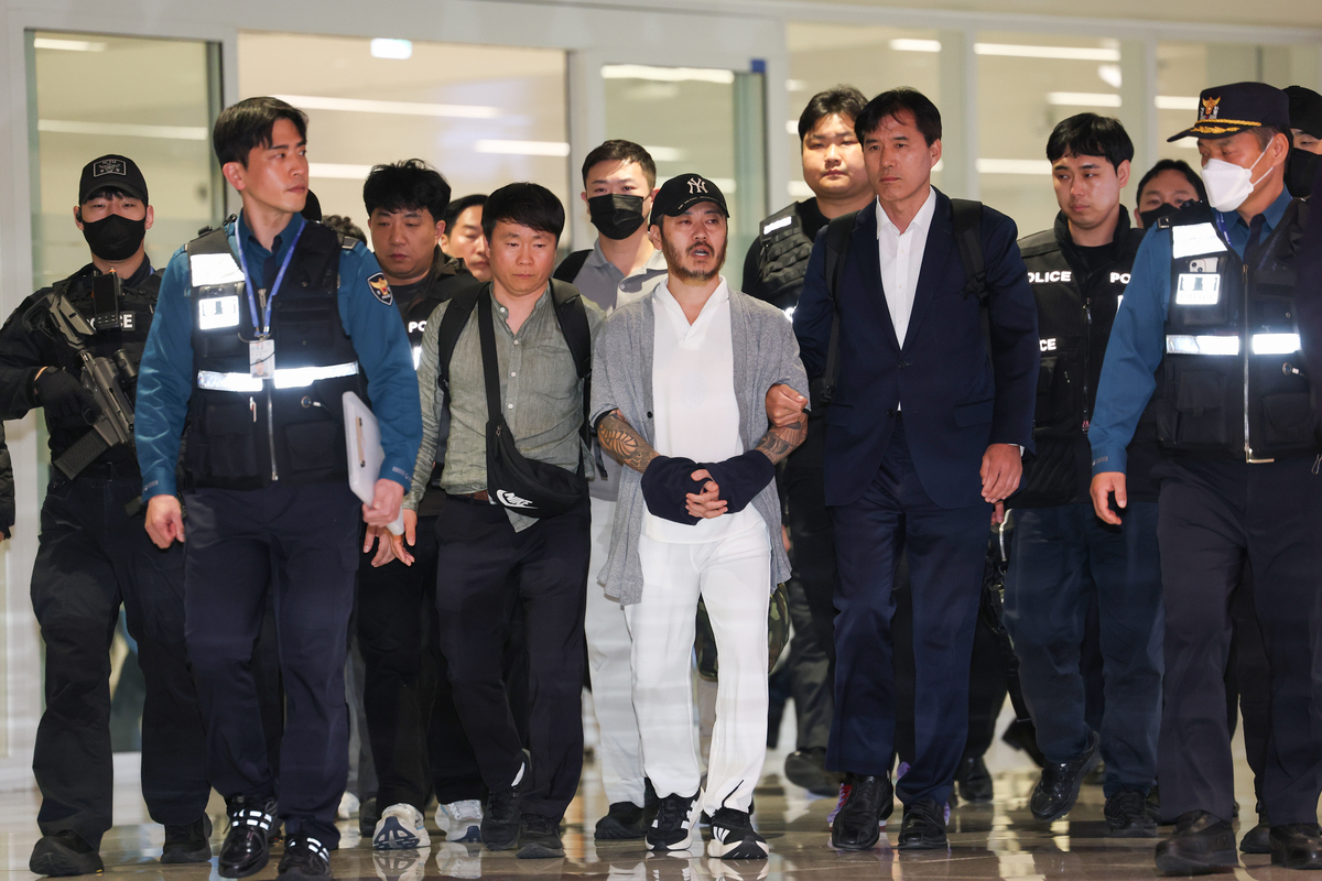 2026年3月25日,韩国仁川,被称为"菲律宾毒枭"的朴汪烈