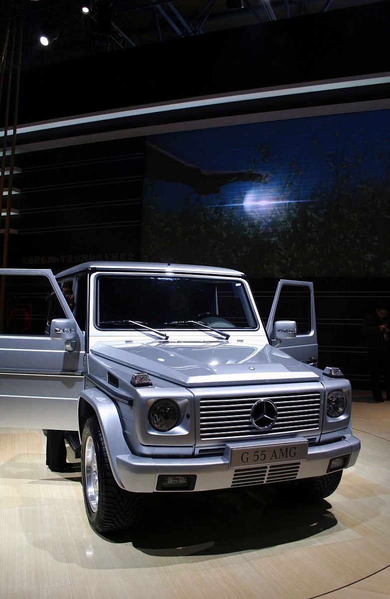 2006年11月18日,2006北京国际车展媒体开放日,奔驰g55 amg 亮相.+++_+