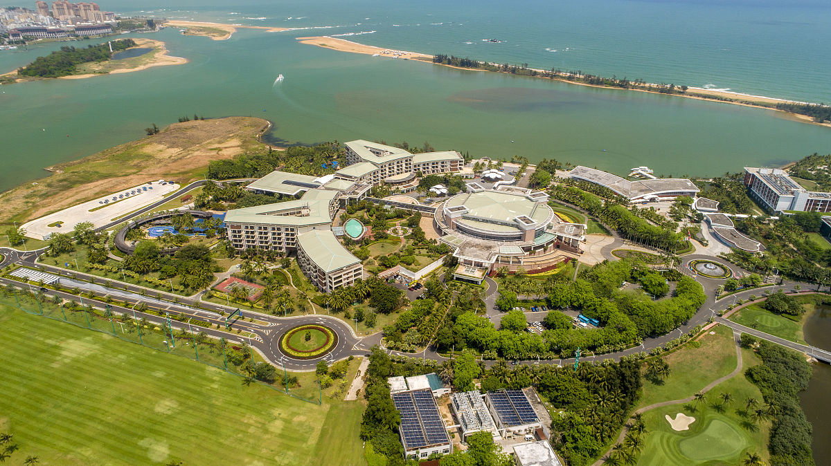 2021年4月7日,在海南省琼海市的博鳌亚洲论坛会址.