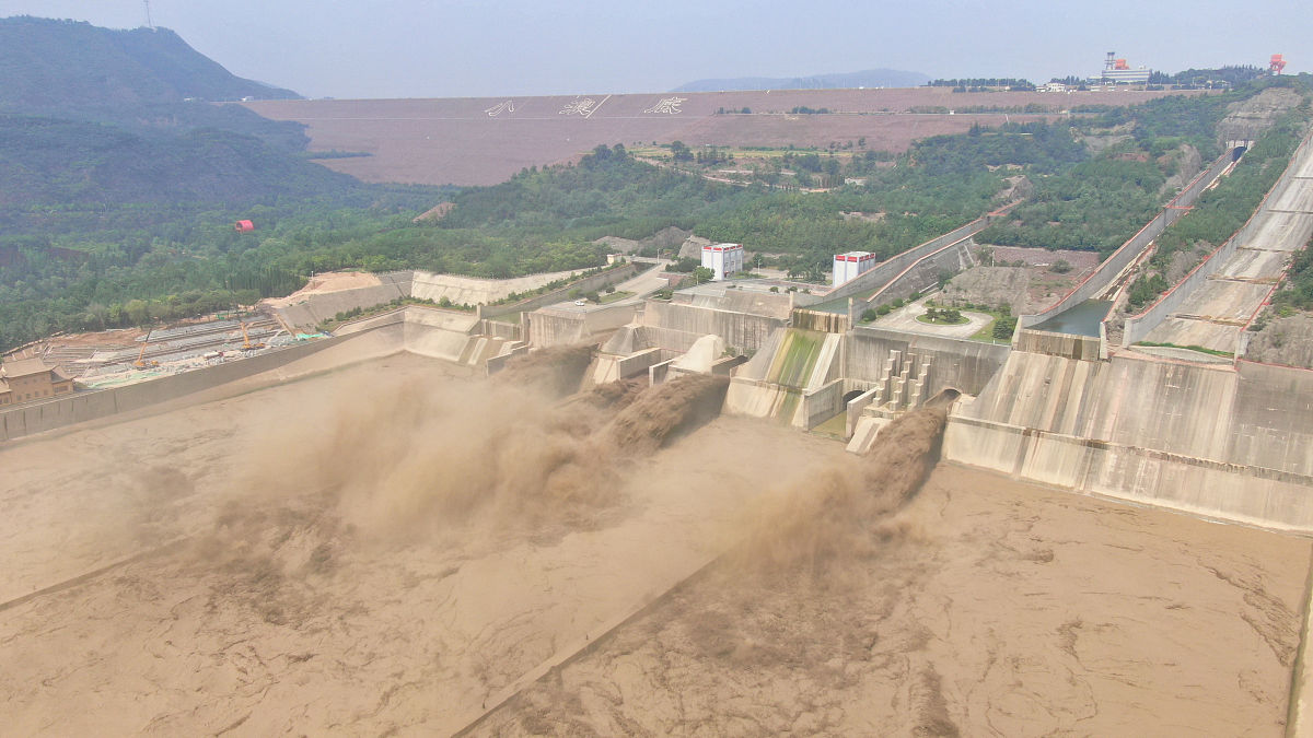 果园面积与年度泥沙量无相关性但是泥沙量却和果园面积同时出现增加的趋势