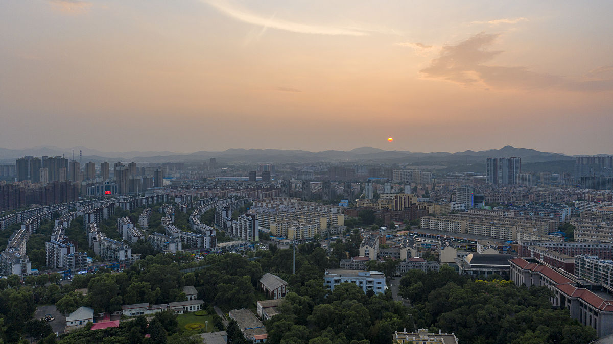 2020年7月30日,吉林省吉林市,无人机拍摄的温德河湿地公园郁郁葱葱,人
