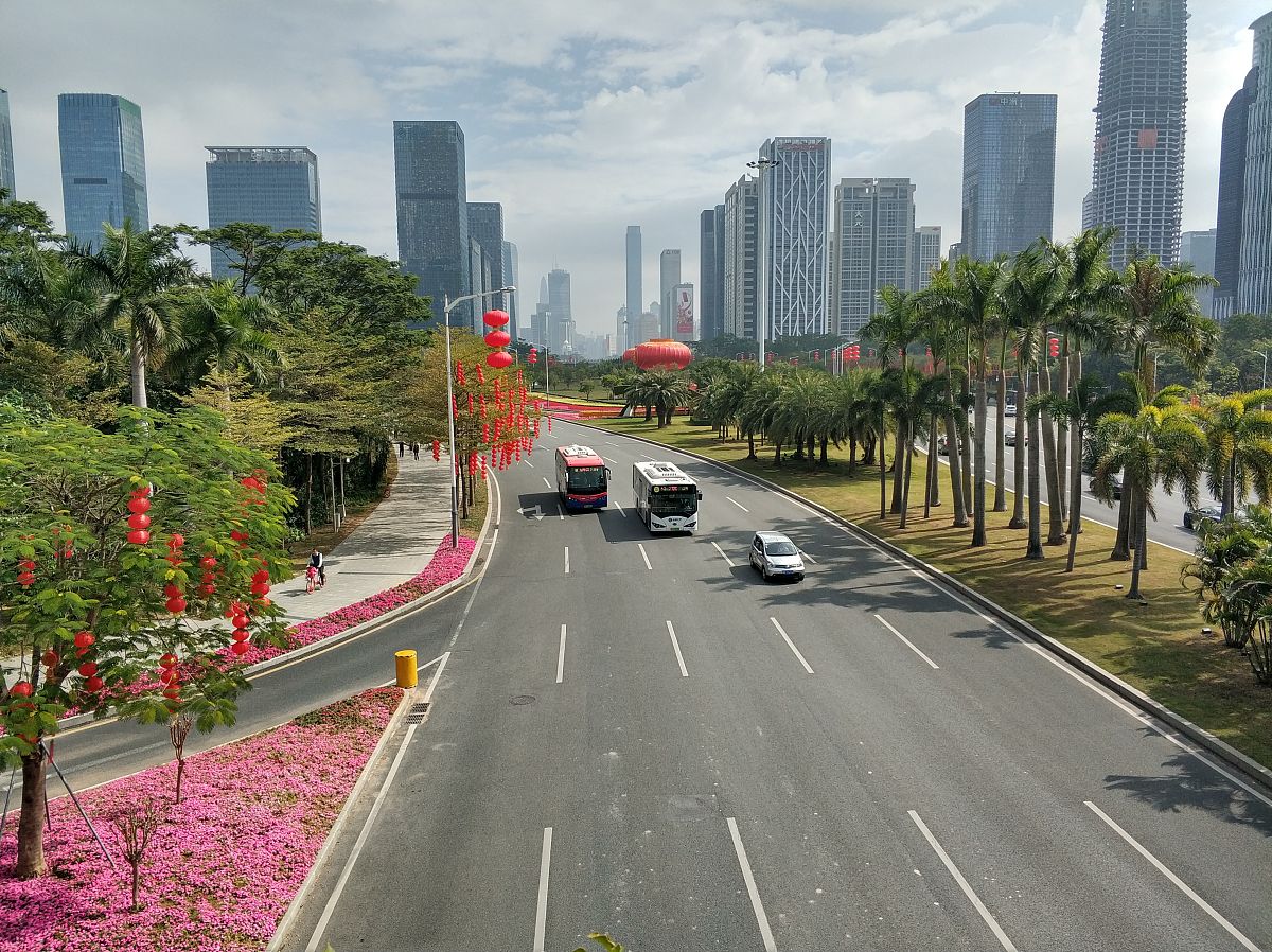 深圳市的道路名称不用写序号一行一个