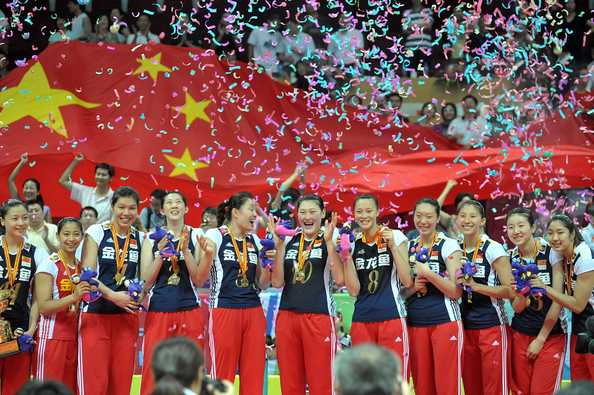 2009年8月2日,09世界女排大奖赛宁波赛区,中国vs俄罗斯. +++_+++女排,