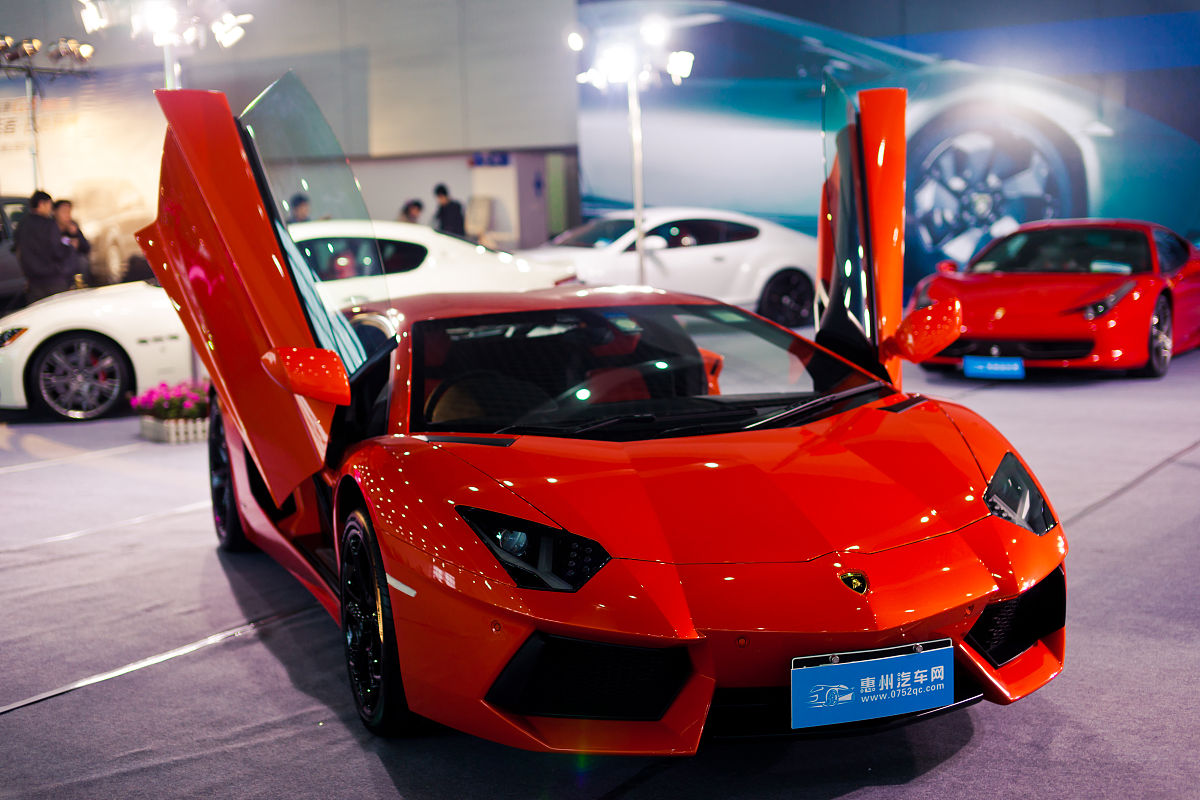 兰博基尼-aventador lp700-4 红色版本  +++_+++惠州,超跑,法拉利,兰