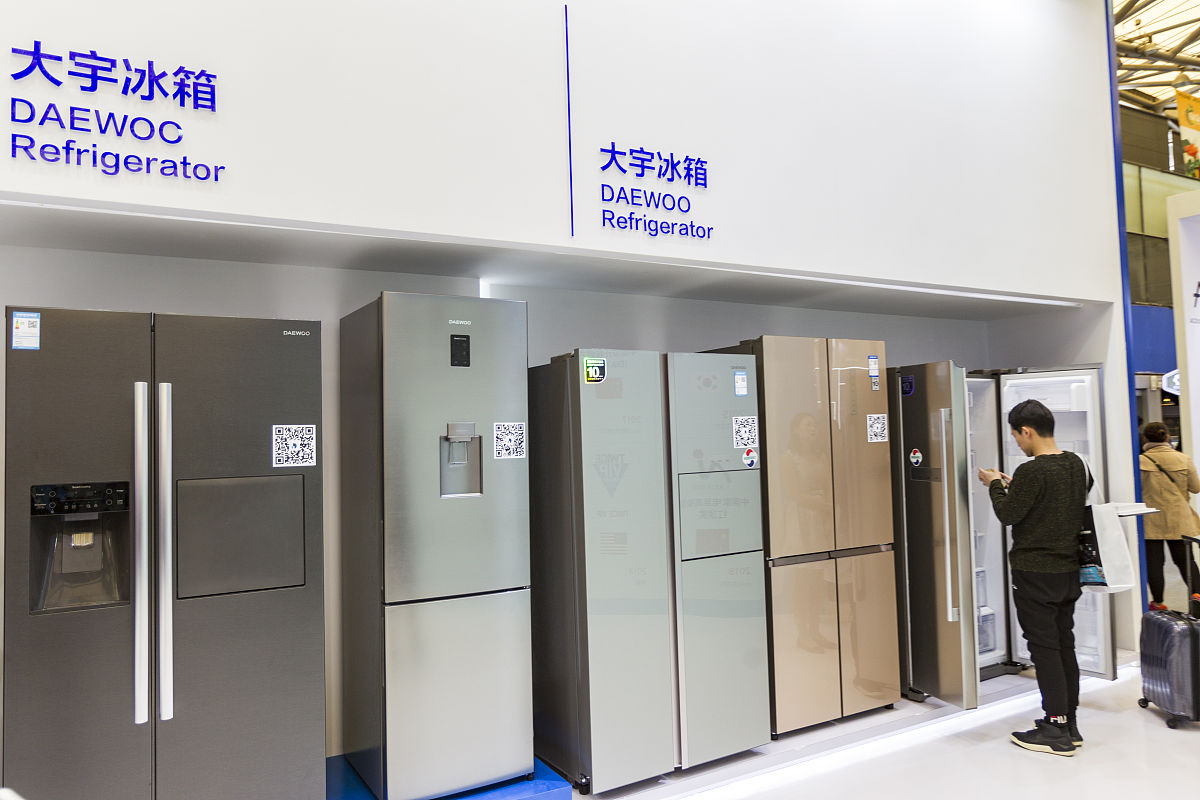 2019年3月15日,上海,awe2019中国家电消费电子展,大宇冰箱.
