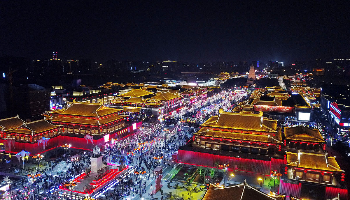 2019年1月-2月,西安年最中国定位准确,春节期间吸引海量国内外游客.