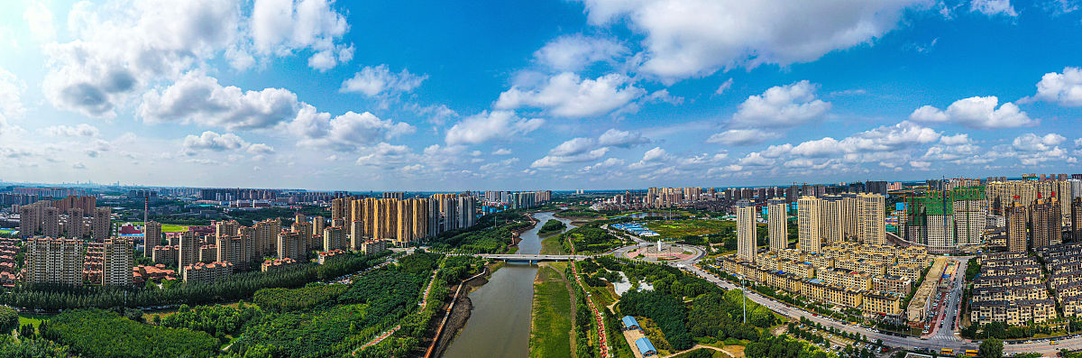 2020年9月11日,沈阳,航拍辽河七星湿地公园美丽景色.