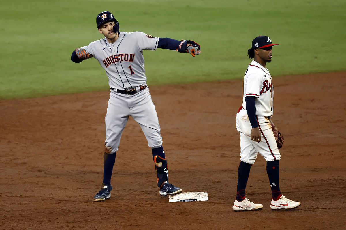 2021年10月31日,美国,2021mlb世界大赛g5,亚特兰大勇士vs休斯顿太空人