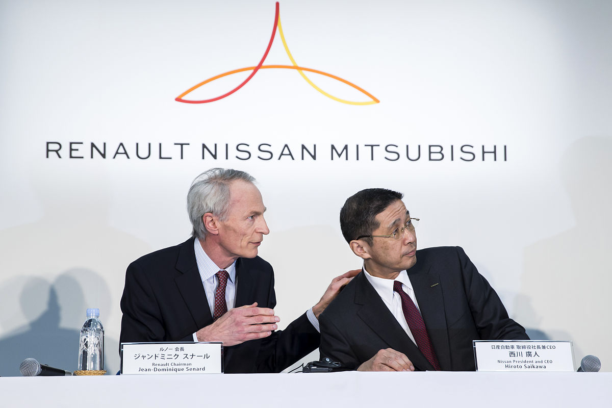 当地时间2019年3月12日,日本横滨,雷诺董事长盛纳德,雷诺-日产有限公