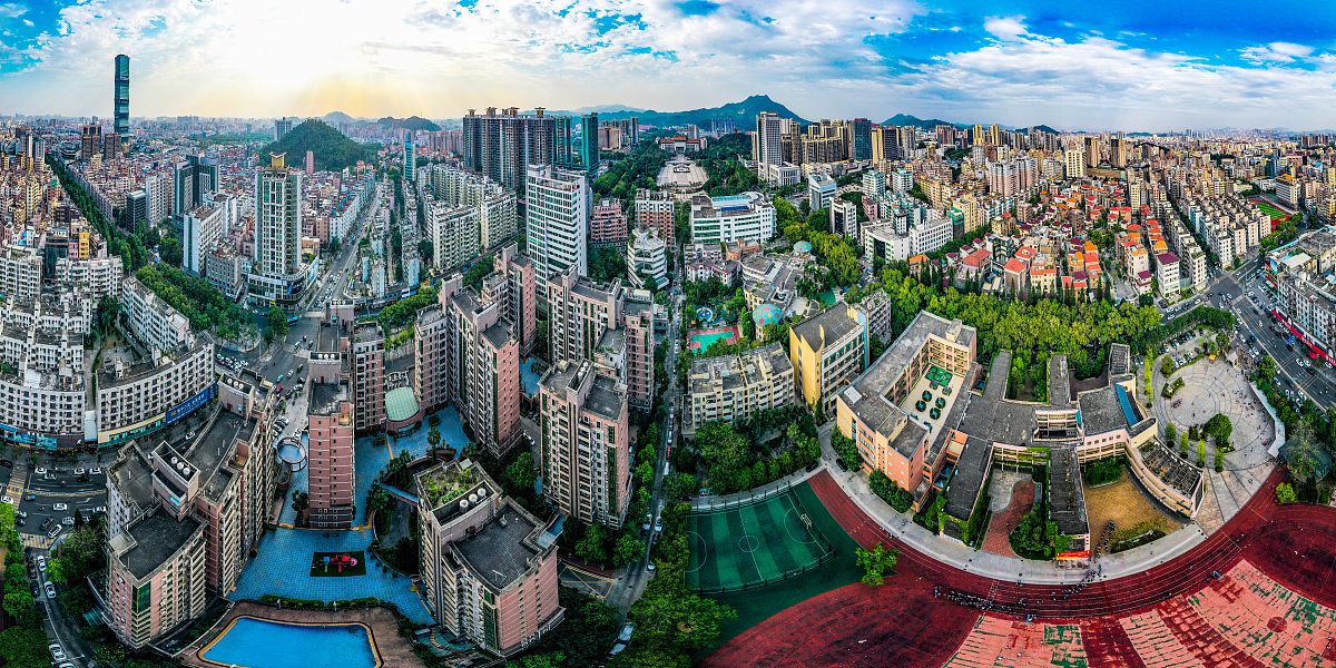 2021年4月20日,广东省东莞市长安镇风光.