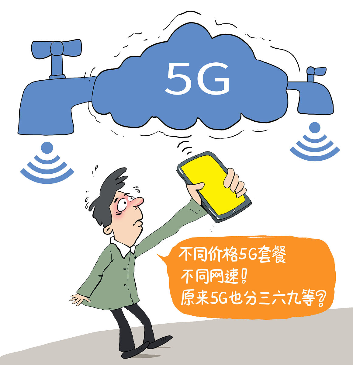 不同价格5g套餐,不同网速!原来5g也分三六九等?