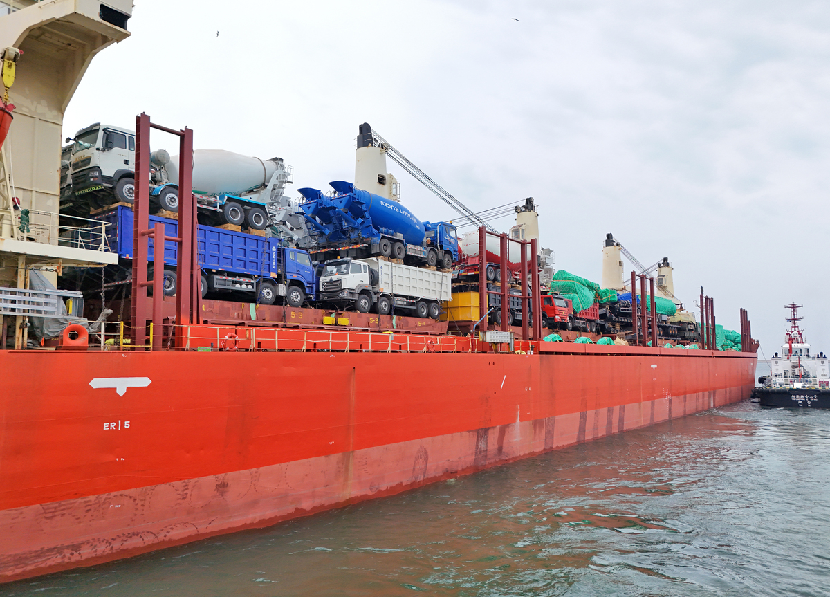 船舶维修物资运输记录：日照至京唐港