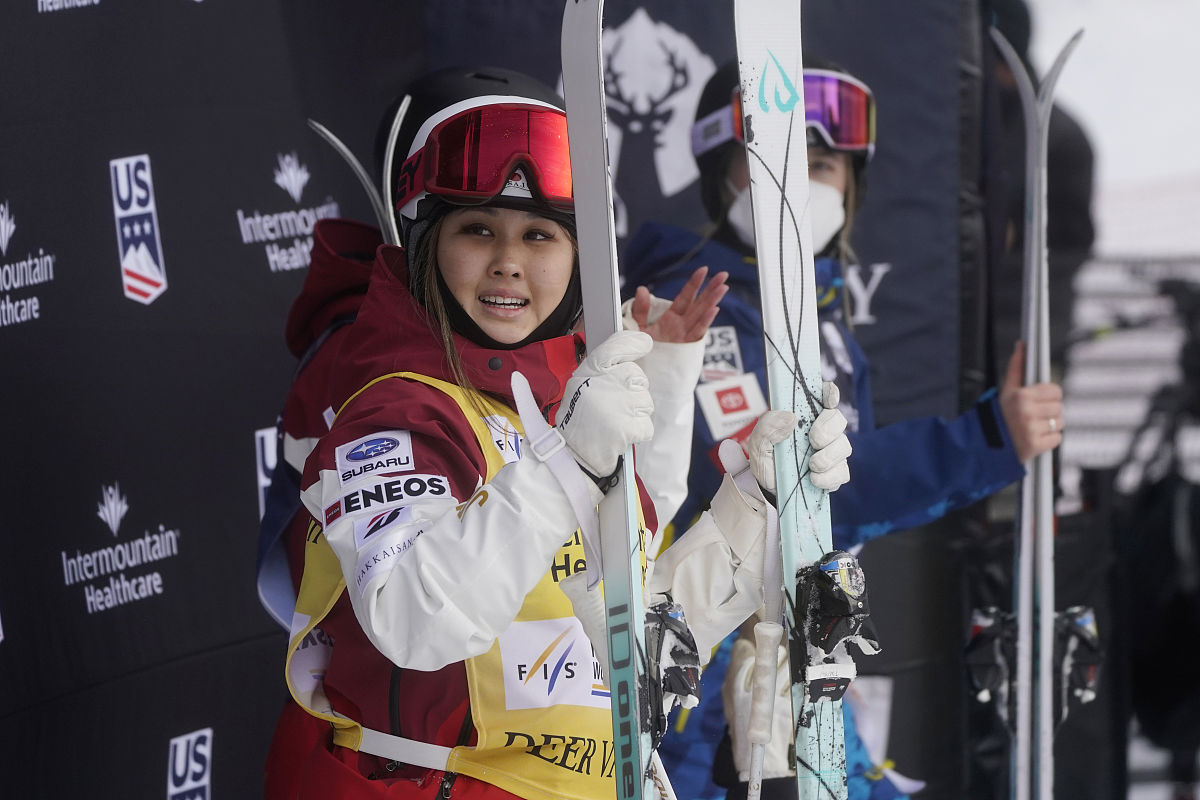 2022年1月13日,美国,2022自由式滑雪世界杯1月13日赛况.japan's anri 