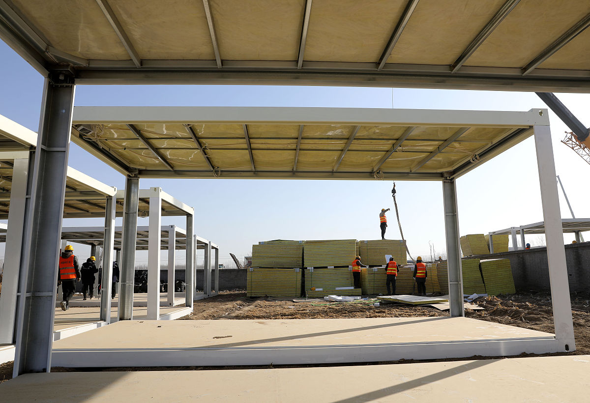 如何表达：禁止使用可燃材料搭建临时机械棚？