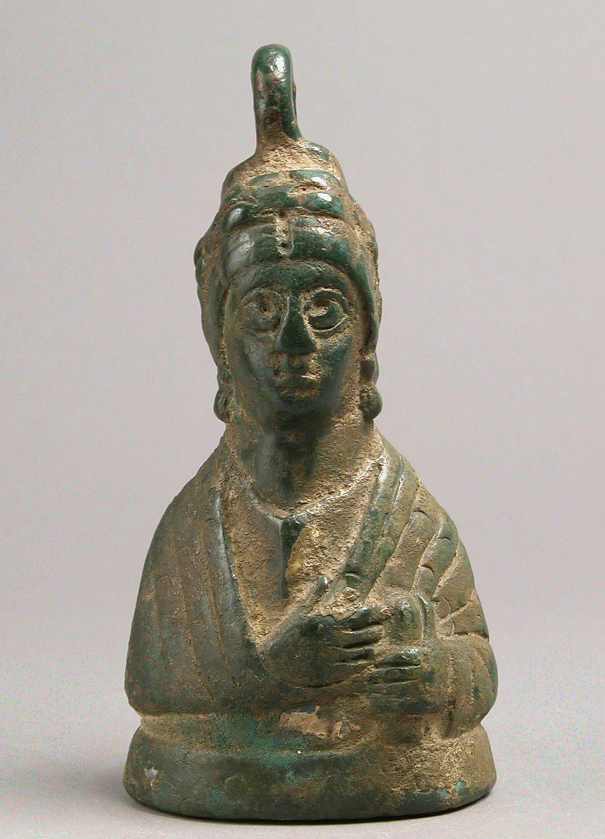weight in the shape of a byzantine empress, byzantine, 5th centu