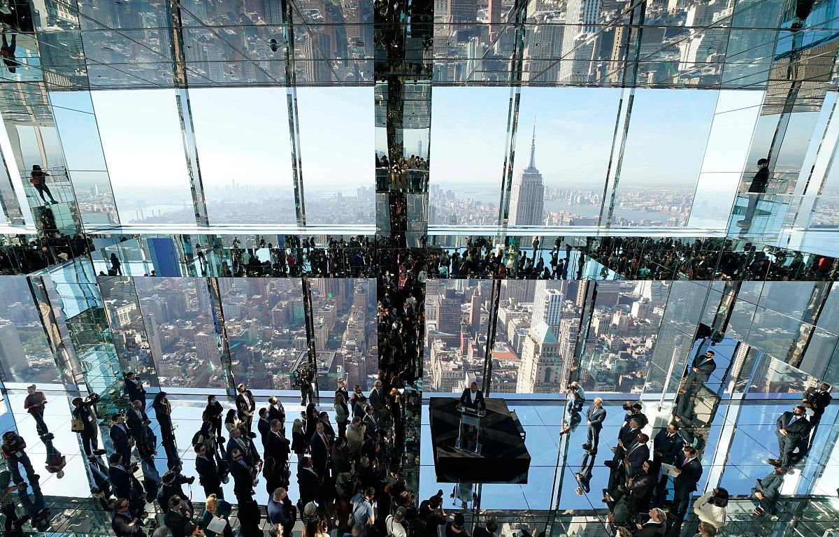 当地时间2021年10月21日,美国纽约,summit one vanderbilt将成为世贸