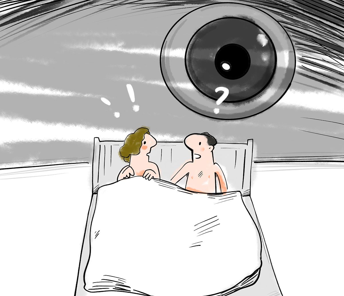 漫画:针孔摄像头可让百人在线观看