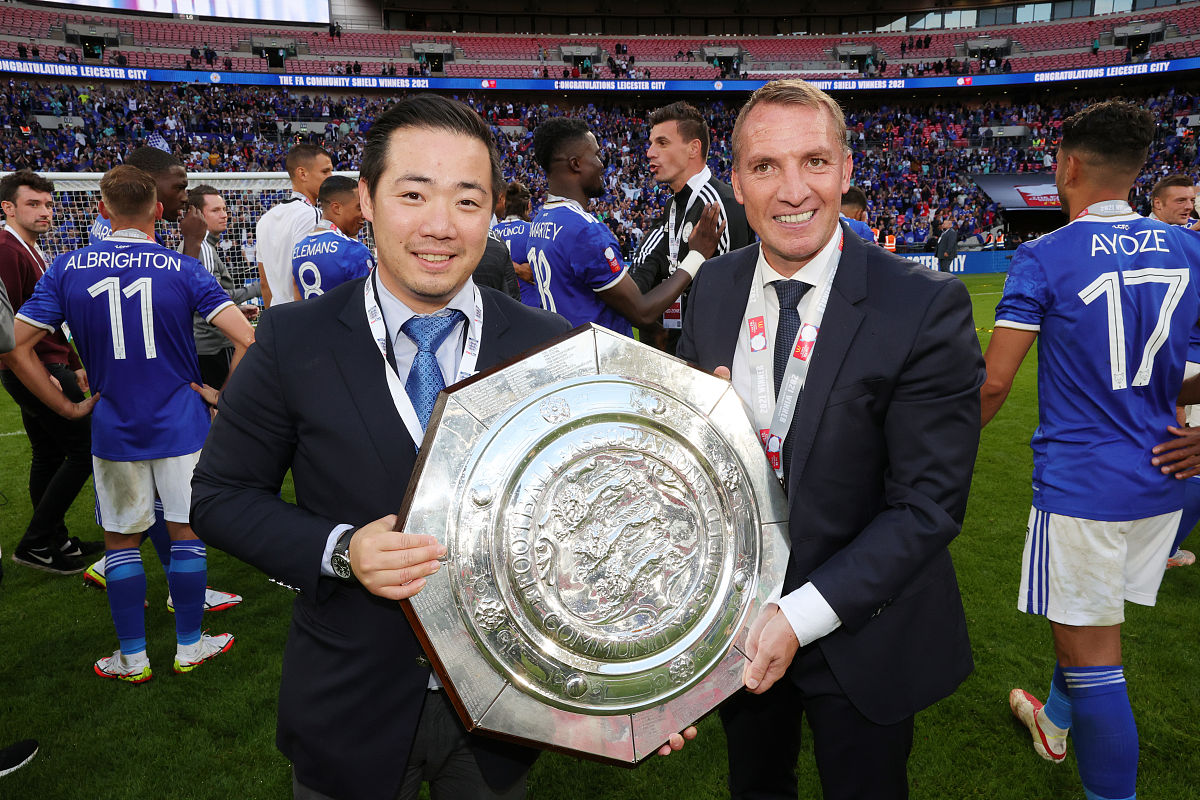 2<strong>0</strong>21年8月7日,英国,2021英格兰社区盾杯,莱斯特城1-0曼城.