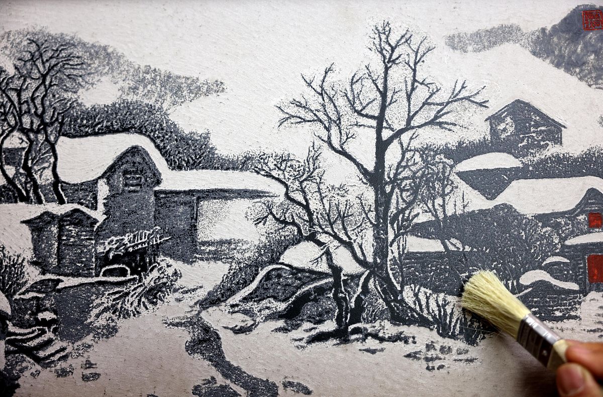 请以中学生学习新农村题材版画为版画发展提供了无尽的可能性为标题撰写300字的作文