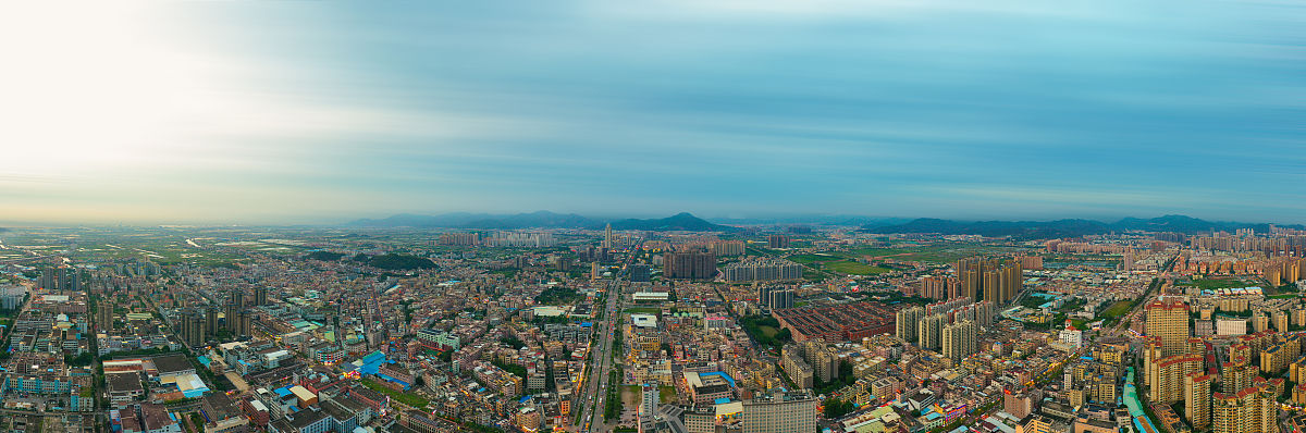 2020年9月9日,广东中山,坦洲镇景色.