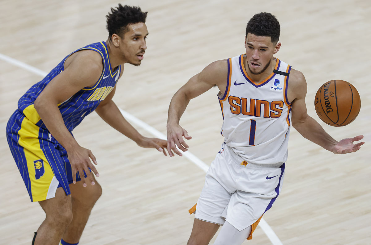 2021年1月9日,美国,20/21nba常规赛,菲尼克斯太阳125-117印第安纳步行