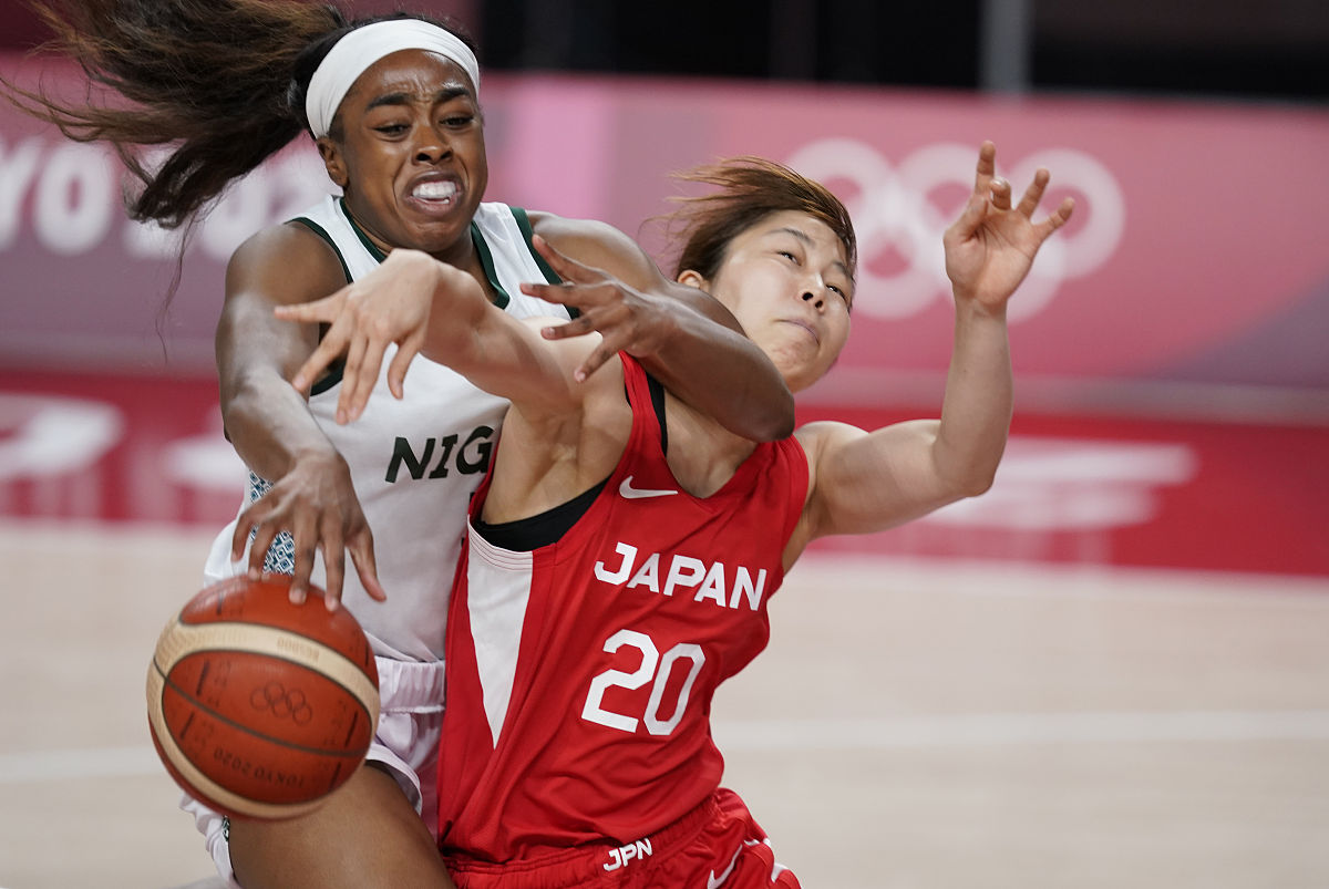 2021年8月2日,日本,2020东京奥运会女篮小组赛<strong>b</strong>组,尼日利亚vs日本.