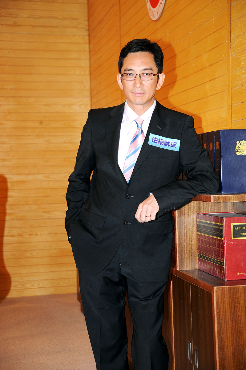 2008年7月14日,香港,新剧《法网群英》举行香港播映授权仪式.吴启华++