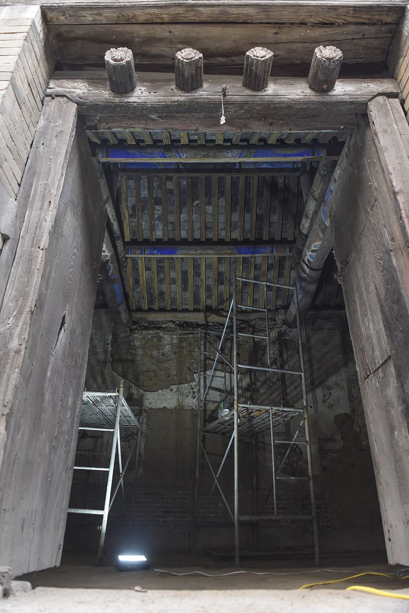 2017年11月2日,济南,据大圣寺碑文记载,张乙郎村大圣寺始建于宋哲宗元
