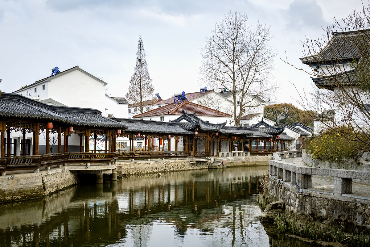 2021年2月14日,南京,探访汤山水乡石地村.