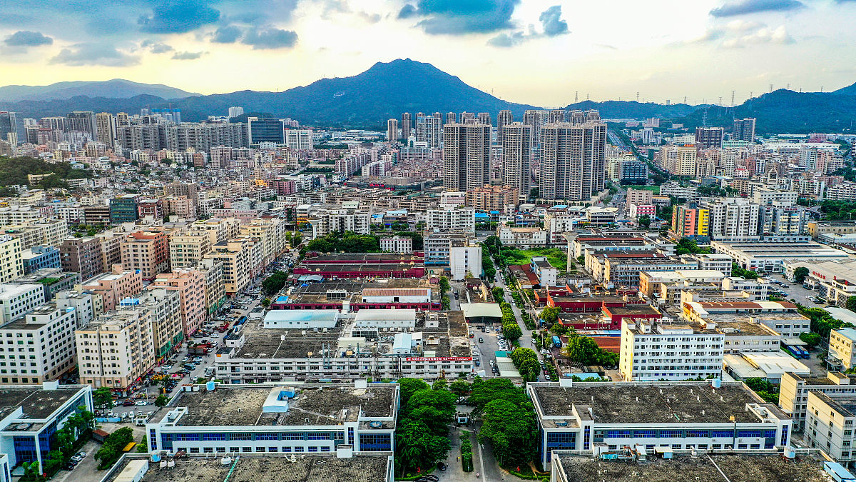 2021年6月17日,广东省东莞市长安镇,美丽的风光图.