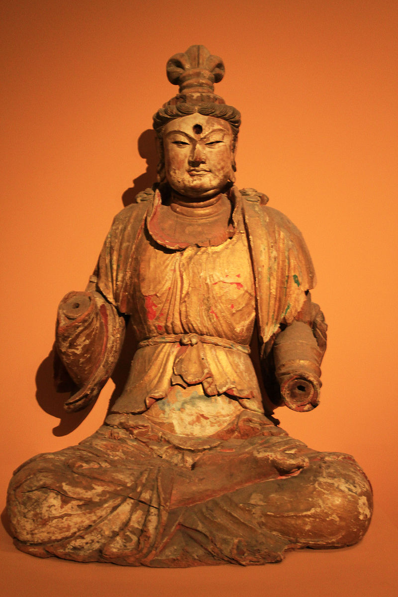 2012年12月06日 彩绘木雕菩萨坐像.宋(960-1279年),国家博物馆馆藏文