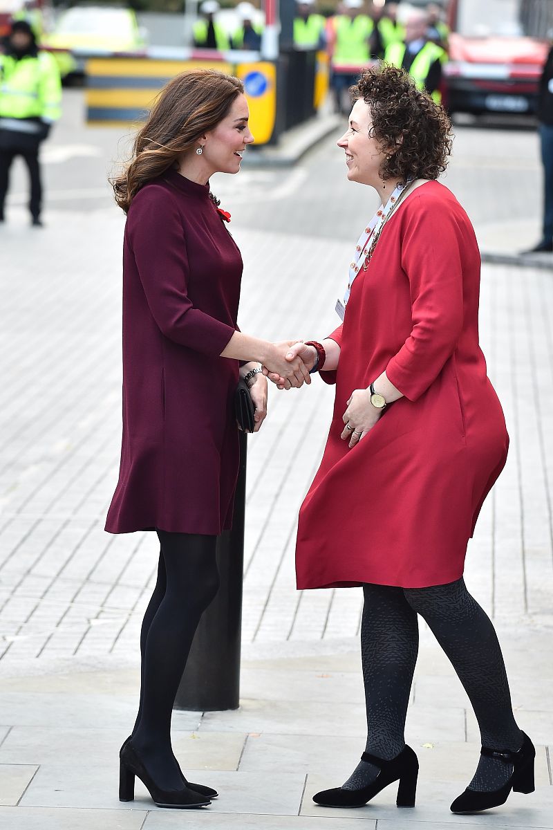 当地时间2017年11月8日,英国伦敦,凯特王妃(duchess of cambridge)作