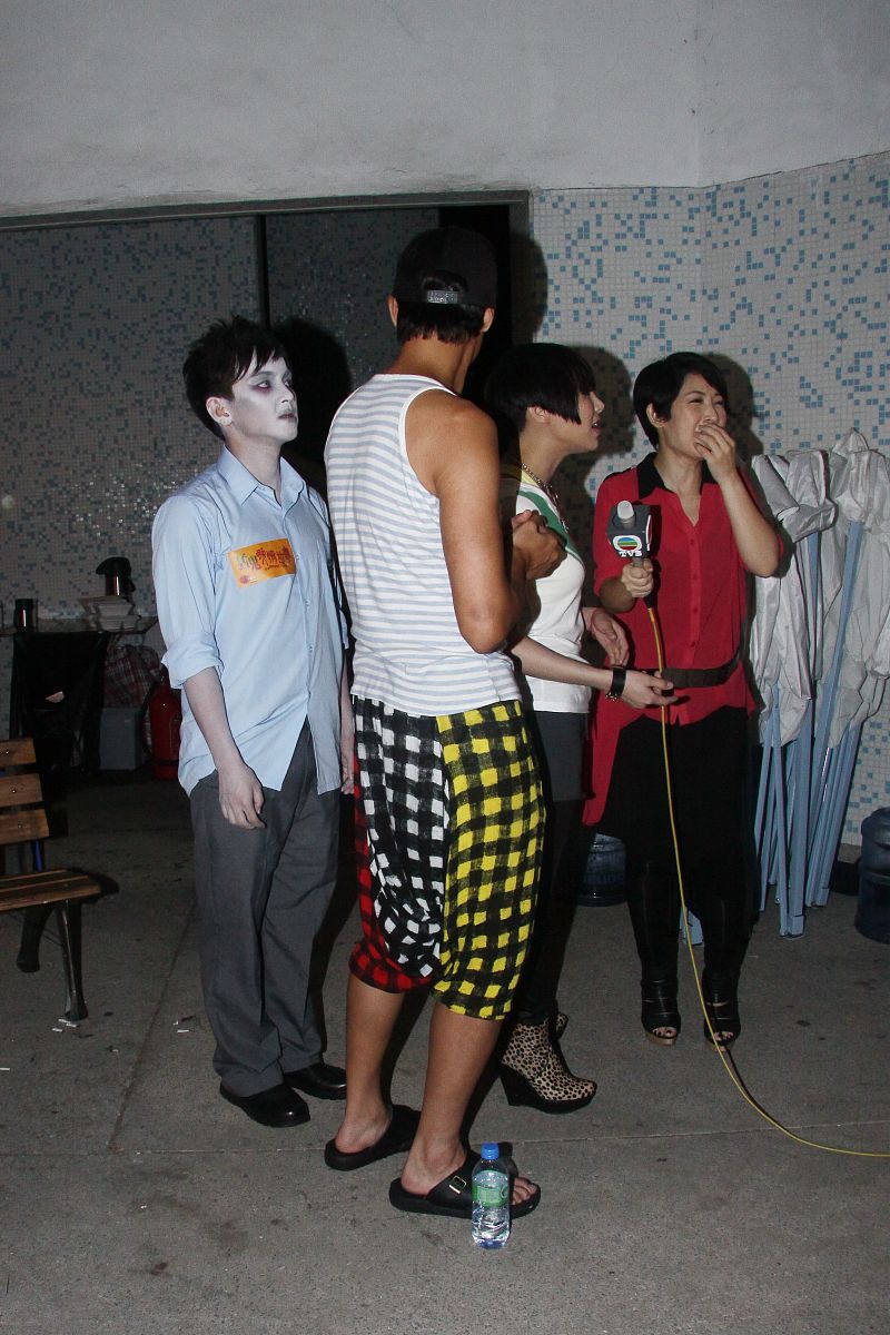 2011年8月31日,香港,电影《猛鬼爱情故事》于西贡一学校进行拍摄.+++_