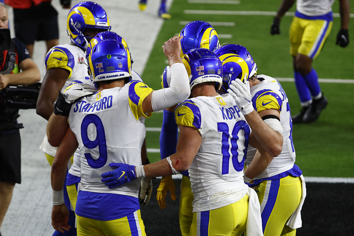 inglewood, california - february 13: cooper kupp #10 of the los 