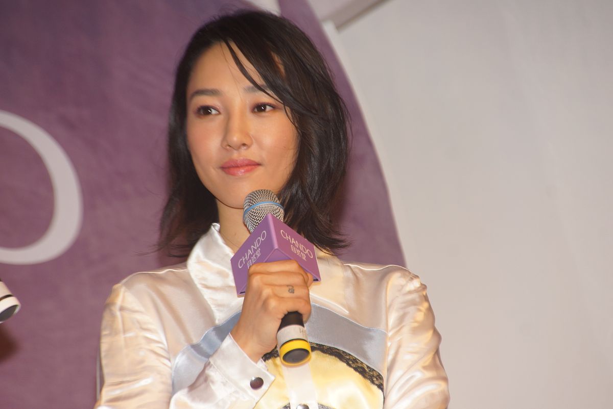 2014年10月11日,上海,白百何出席护肤品牌系列产品发布会.白百何