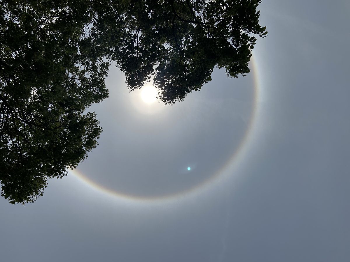 2020年4月24日,长沙出现日晕.