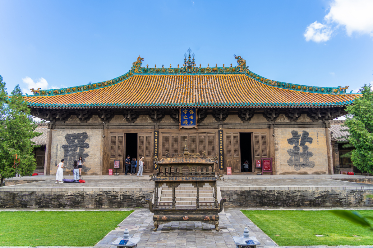 2025年7月16日,山西大同,浑源永安禅寺以其著名的元代