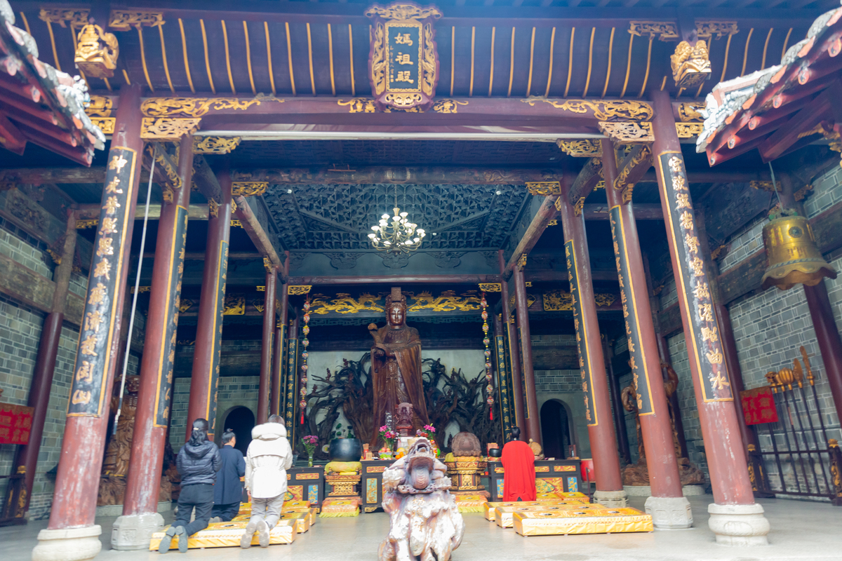 2025年12月12日,福建南平,武夷山天上宫妈祖殿.天上宫