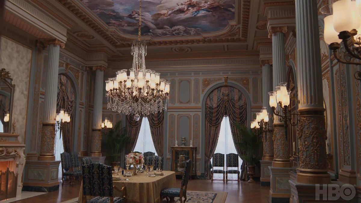 当地时间2022年3月25日,美国,热播美剧《镀金时代》(the gilded age)