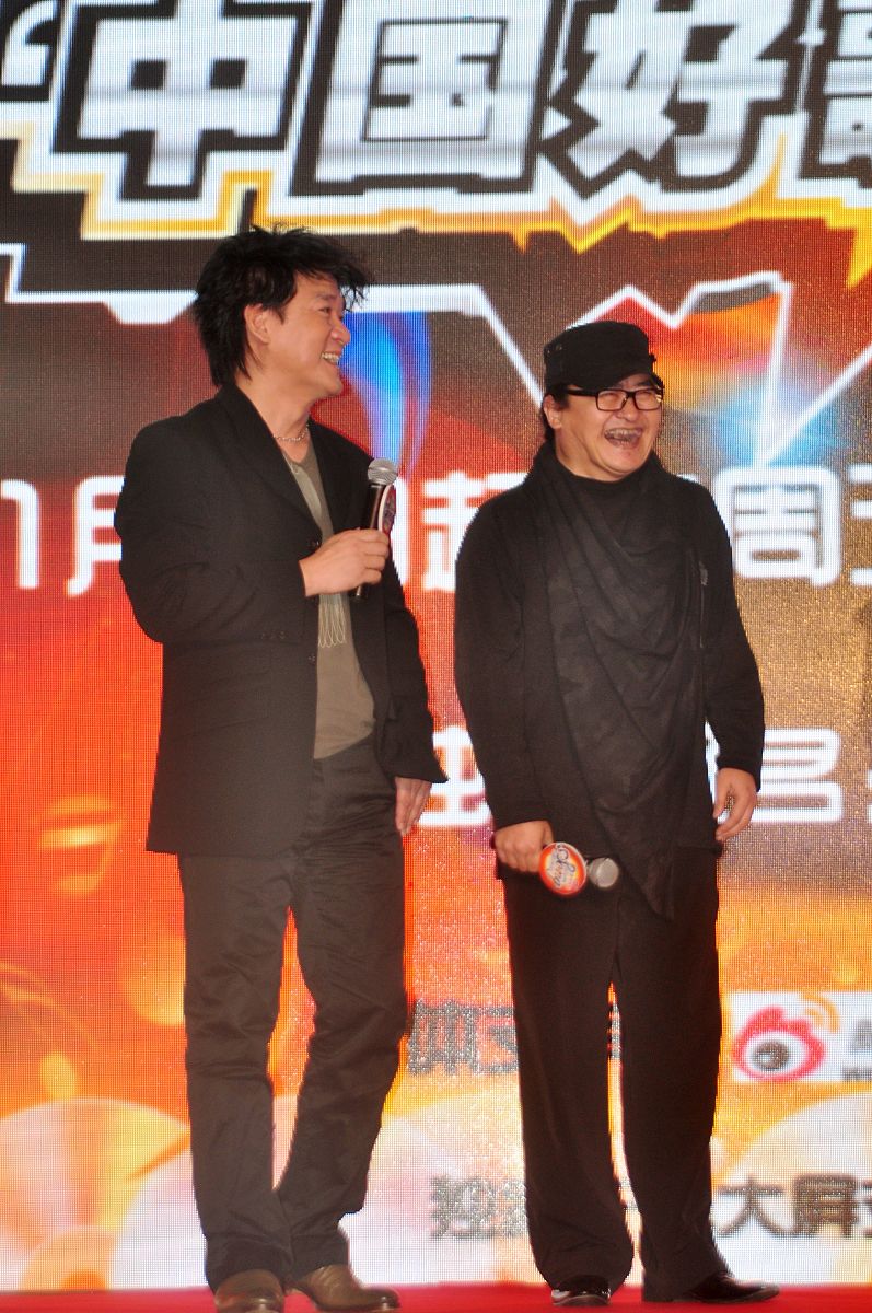 2013年12月10日,上海,《中国好歌曲》发布会举行.周华健,刘欢