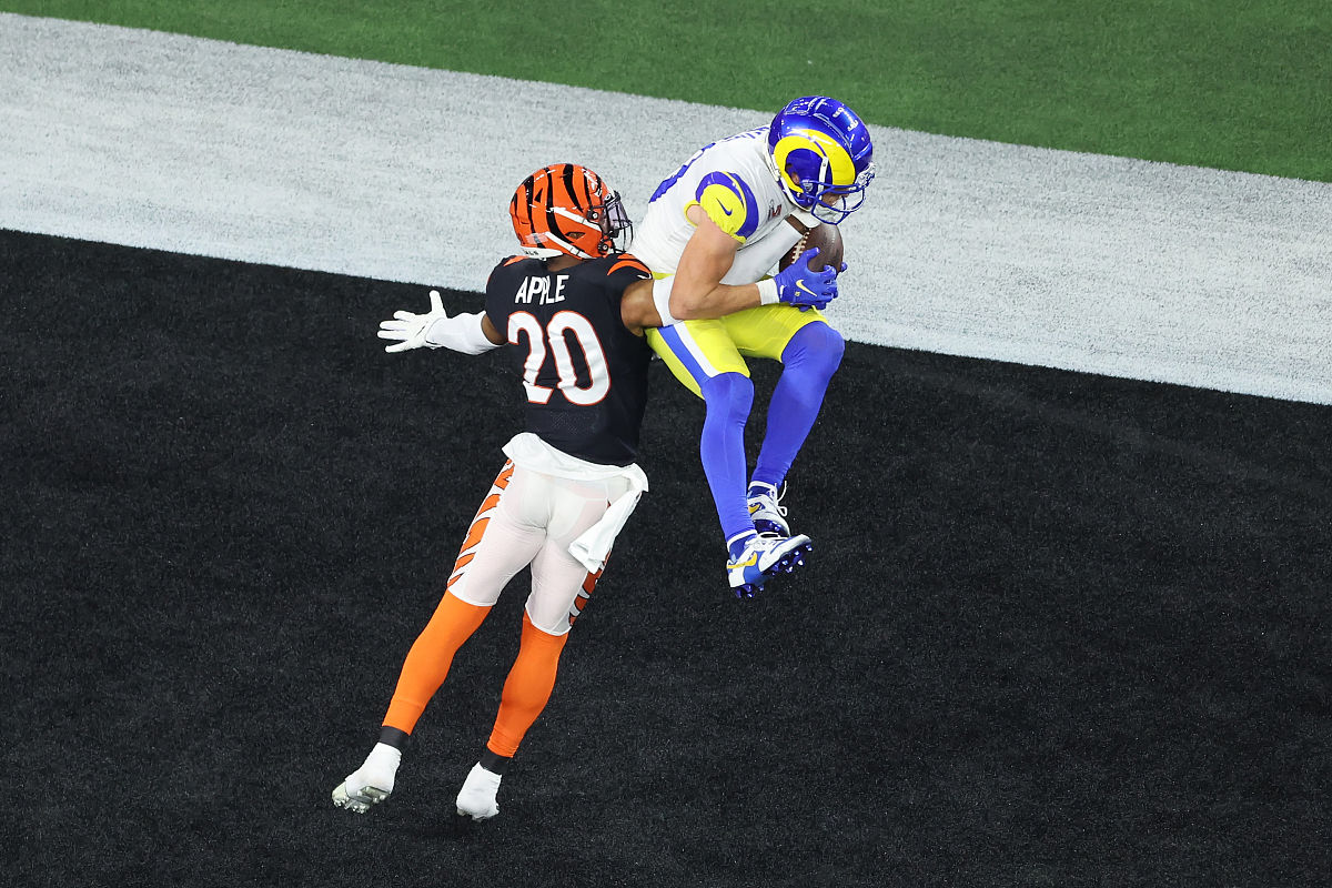 inglewood, california - february 13: cooper kupp #10 of the los 