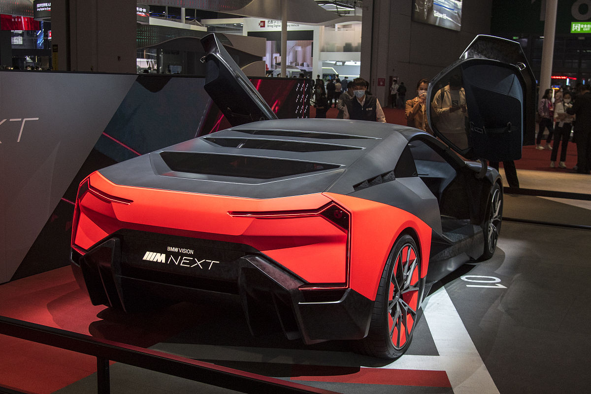 2021年4月19日,上海车展,宝马<strong>汽车</strong>展台bmw vision m next概念车.