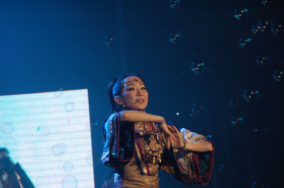 2009年1月10日,上海,全国流行歌曲大奖赛总决赛拉开序幕.萨顶顶+++_++