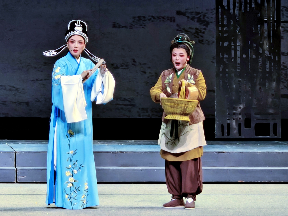 2026年3月20日,上海,杭州越剧院一级演员裘婷羽在天蟾