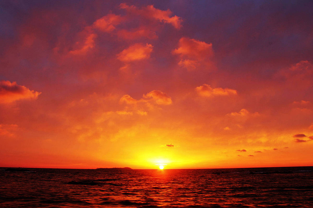 帮我写一个点击率高的日出的大海的标题字数20字