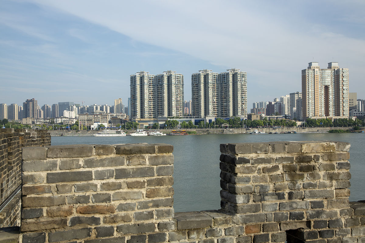2020年8月13日,湖北省襄阳市,襄阳古城城市风光.